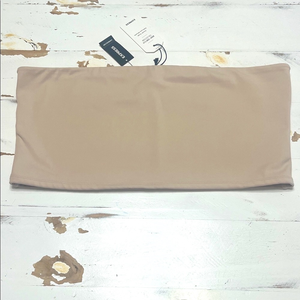 Express Body Contour Collection Beige Tube Top XL